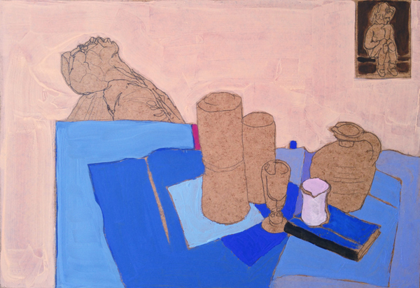 Snooze - 21x30 - tempera